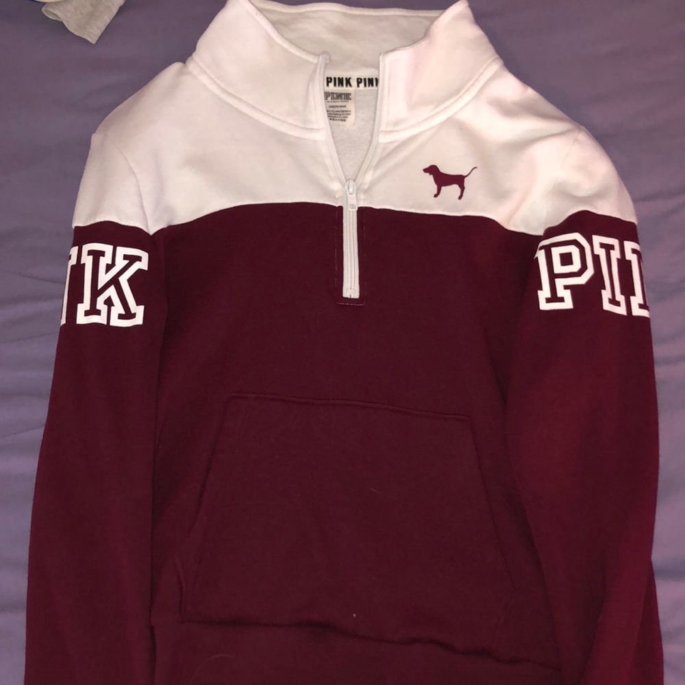 Large PINK quarter zip